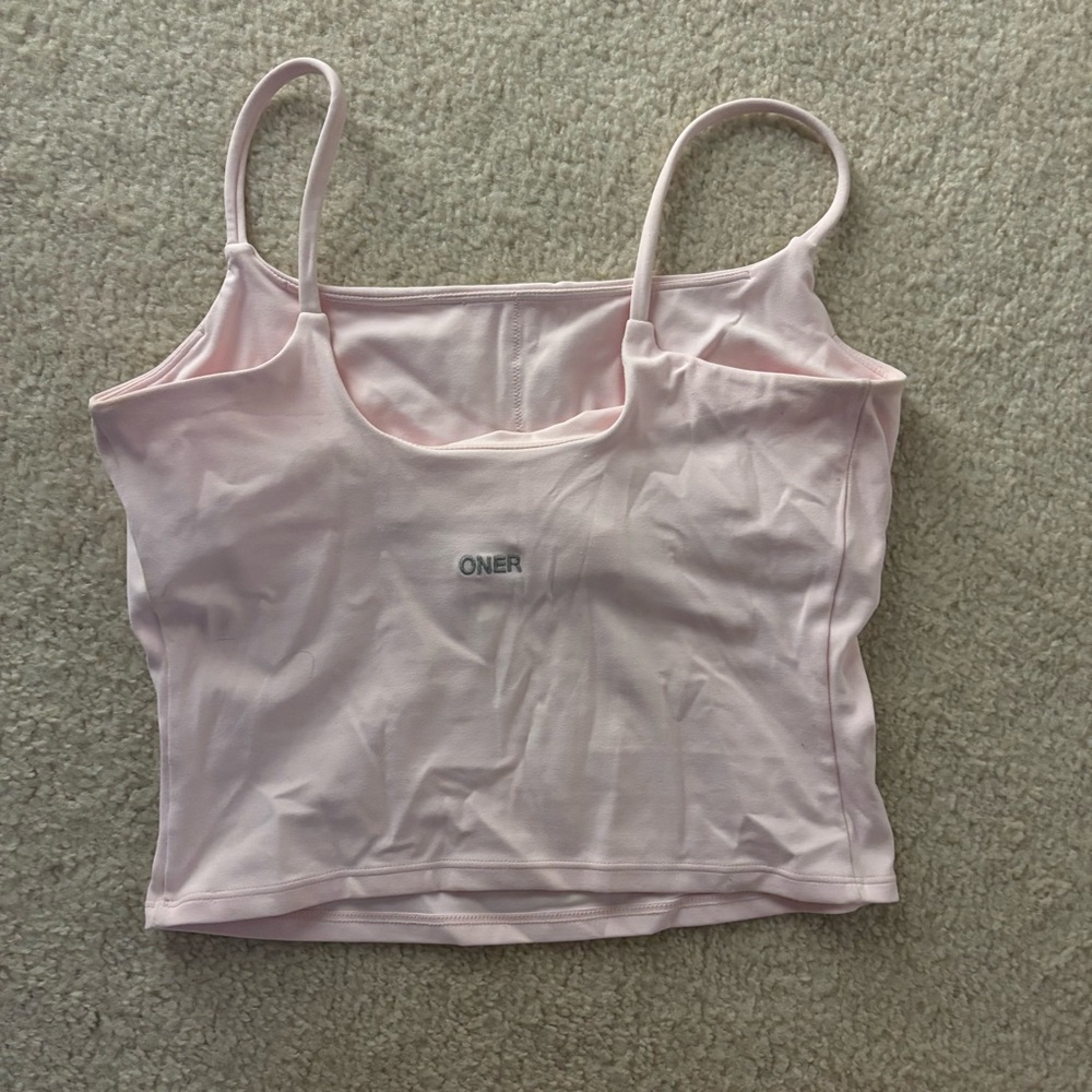 Oner Active soft motion mid tank top - ballet pink - size medium